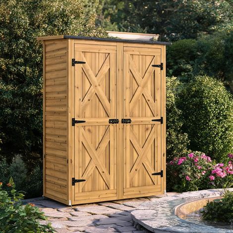 Chariot de jardin en legno di Abete Metallo 115 x 53 x 156 cm (1/5)