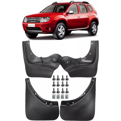 4-teiliges Set Schmutzfänger – vorne und hinten – für Dacia Duster MK I (2010–2015)
