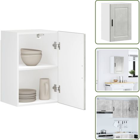vidaXL Küchen-Hängeschrank Porto Betongrau Holzwerkstoff (1/5)