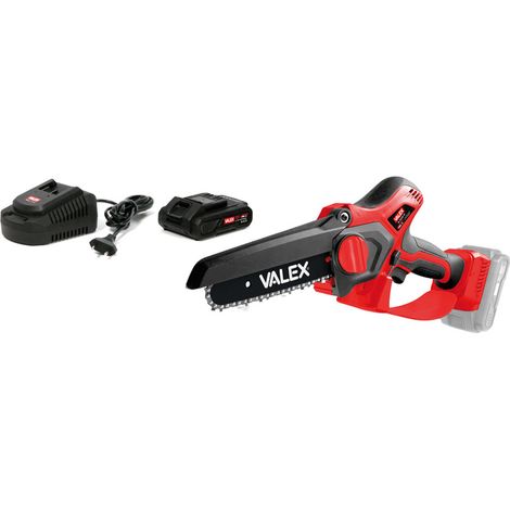 Taille-haie à chaîne sans fil Valex "M-MSB18" lame de 18 cm 18V 2Ah (1/3)