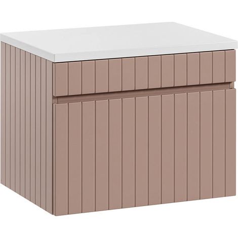 Mobile bagno senza lavabo Zelie rosa 60cm (1/5)