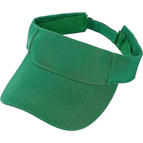 Visière unisexe réglable à dessus ouvert pour queue-de-cheval, protection UV, verte (1/3)