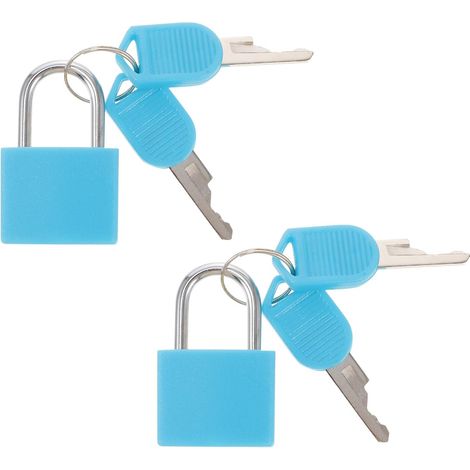 de 2 petits cadenas à clé avec clés pour agenda livre casier