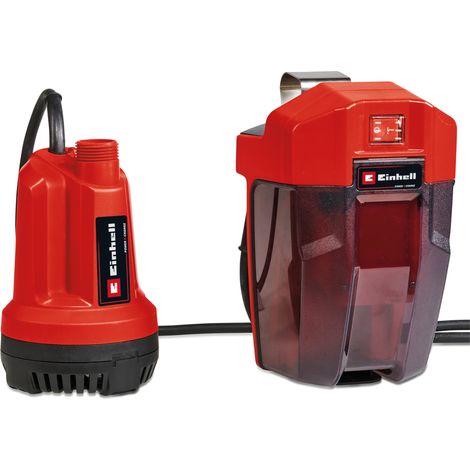Einhell Pompe d’évacuation pour eaux claires sans fil GE-SP 18 Li-Solo PXC (18V, débit 5000 L/h, profondeur d’immersion max. 4 m) Livré sans Batterie ni Chargeur (1/5)