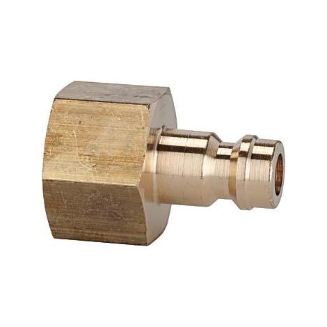 Stecknippel für Kupplung NW 5, Messing, IG G1/8" RIEGLER (1/2)