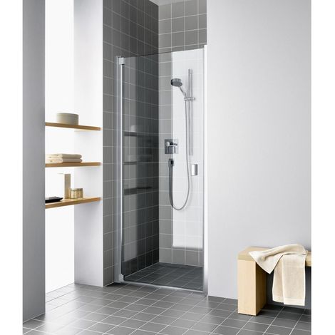 Kermi porte battante Raya 1WL 1000x 2000 BV: 968-1008 SIHG verre trempé Opaco (1/5)
