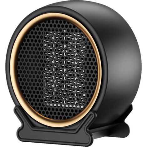 Chauffage Électrique Portable PTC, Souffleur de Chaleur Maison avec Protection Anti-Chute en Cas de Renversement, Bruit ≤36dB, Dimensions Compactes 108mm×173mm×180mm, Radiateur Chauffant Rapide pour B