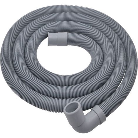 nge de machine à laver, nge de machine à laver et lave-vaisselle de 2,50 m, rallonge de tuyau avec support et clip (coude, diamètre intérieur 20 mm) (1/5)