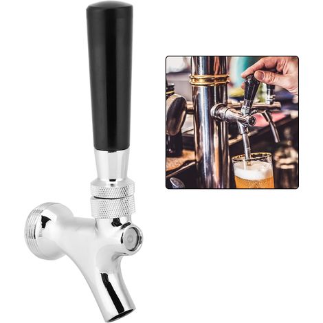 Robinet à bière en laiton avec brosse et cache-poussière, kit d'accessoires pour le brassage de la bière (1/5)