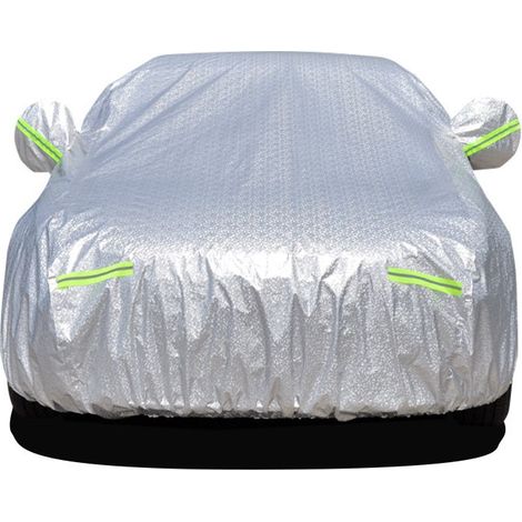 Housse Voiture 3XL Imperméable Oxford, Anti-UV Neige Poussière, Doublure Coton Respirante, Ouverture Latérale Cabine (1/5)