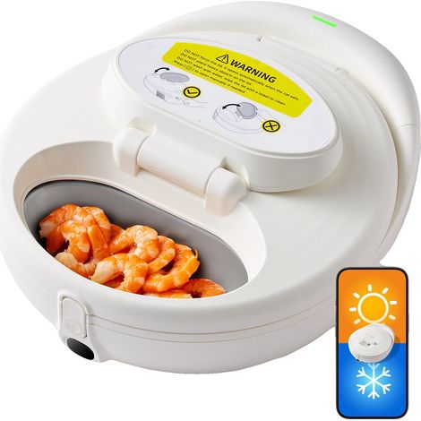 Dispensador automático de comida para mascotas, frescura durante 72 horas, control mediante aplicación inteligente, color blanco. (1/2)