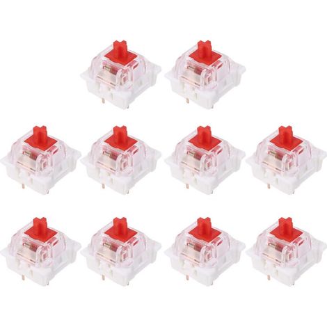 Interrupteurs 3Pin Noir Rouge Marron Bleu SMD LED Interrupteur pour Clavier mécanique adapté pour Cherry MX Gateron Remplacement Bricolage (1/5)