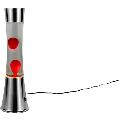 Reality LED-Tischleuchte Etna Fun Ø 11,5 x 39,5 cm warmweiß silber/transparent klar Lampen (1/3)