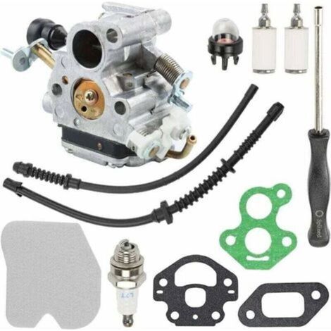 Kit Carburateur - Pour Tronçonneuse Husqvarna 435 440 Jonsared CS410 CS2240 - Remplace C1T-EL41 C1T-EL41A 506450501 - Complet avec Filtre à Air et Joint de Bougie - 1 Pièce (1/4)