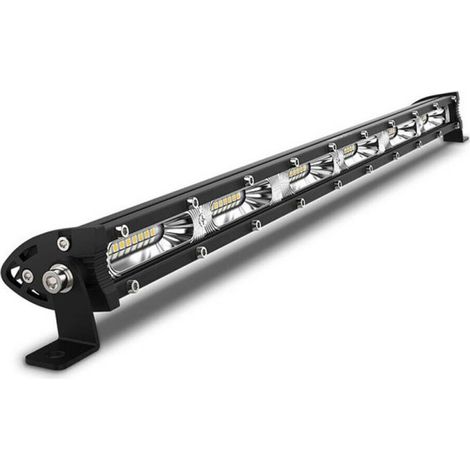 Barre LED 51 cm 162 W, 1 rangée, puissante, 54 LED, ultra-fine, projecteur/lampe halogène, 12V/24V, pour voiture, quad (ATV), je
