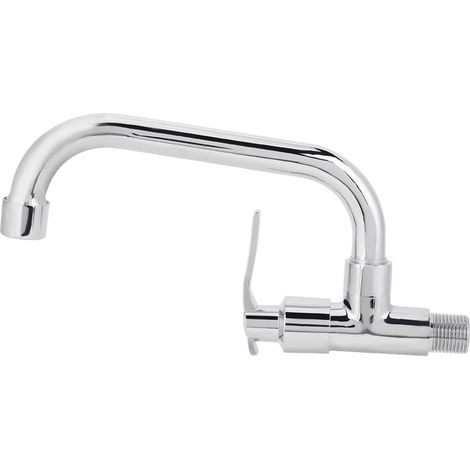 Robinet d'évier mural simple G1/2 po pour eau froide, idéal pour la cuisine et la maison. (1/5)