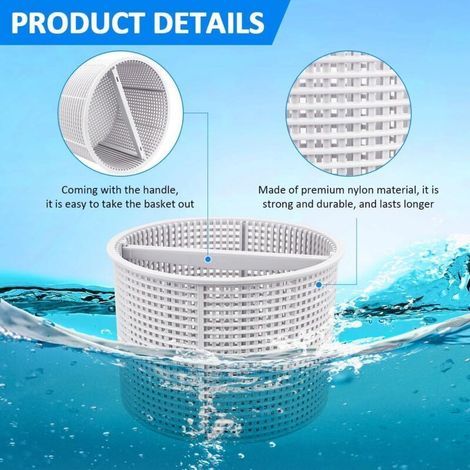 Panier De Skimmer De 18 Cm, Panier De Rechange Pour Skimmer De Piscine, Pré-filtre De Piscine,pour Hayward SPX1082 (1/3)