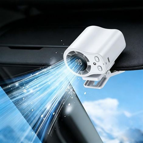 Beyamis Ventilateur pince 360° - 199 vitesses LED USB rechargeable (1/5)