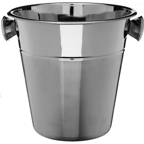 SEAU CHAMPAGNE  ACIER INOXYDABLE DIAM 22CM / H 20.5CM (1/2)