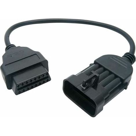 G34C Câble de diagnostic automobile compatible avec Opel/Vauxhall – 10 broches OBD vers 16 broches OBD2 Câble adaptateur OBDII connecteur de diagnostic pour véhicule (1/5)