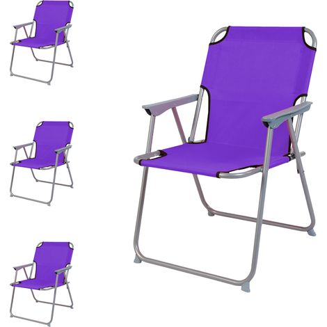 4 Stück Garten / Campingstuhl Oxfort Lila-MPO2600L-4 (1/2)