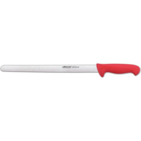 Wurstmesser Arcos Farbe - Prof  293522  in Edelstahl Nitrum und mango ergonomische rote Polypropylenklinge und 35 cm Klinge, Vitrine