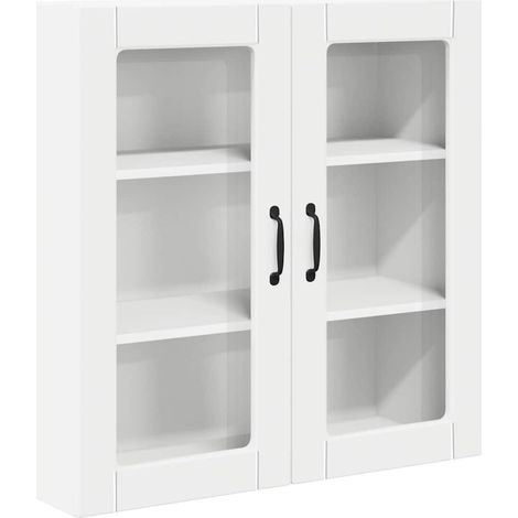 Meuble Haut De Cuisine - Armoire de cuisine Blanc 80 x 31 x 80 cm Bois d'ingénierie fr31793 (1/5)