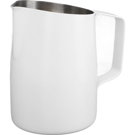 Milchaufschäumkännchen (450 ml), Edelstahl 201 mit Innenskala, Dampfeinsatz für Kaffee und Sahne, für Zuhause und Café (1/5)