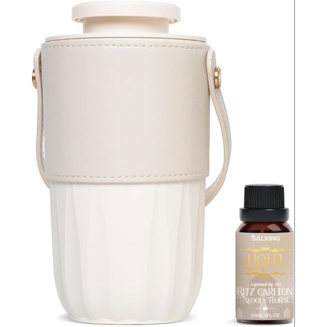Diffuseur Huiles Essentielles, Diffuseur Parfum Maison Ultrasonique, Batterie Rechargeable, Voiture, Maison, Bureau e Yoga (1/5)