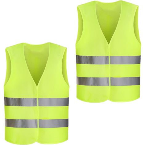 Gilet de voiture haute visibilité taille universelle, gilet de sécurité 360°, gilet réfléchissant, lavable, pour cyclistes, policiers, travailleurs, conducteurs (1/5)