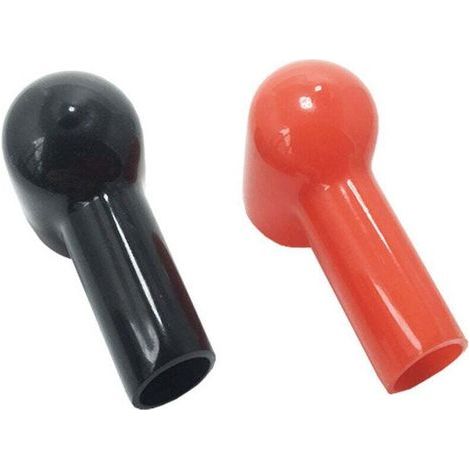 Batteriepol-Gummischutzkappe, rot/schwarz, 6 mm x 14 mm, 5 Paar (1/3)