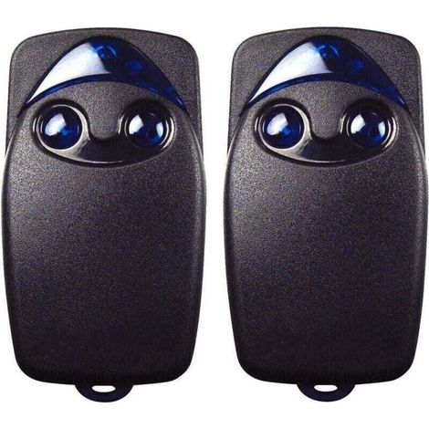 Lot de 2 télécommandes de porte de garage 433,92 MHz – 2 boutons – Compatible Era-Inti, ONE, ON1, ON2, FLO1R, FLO2R – Portée 50m - Flo2r-s (1/4)