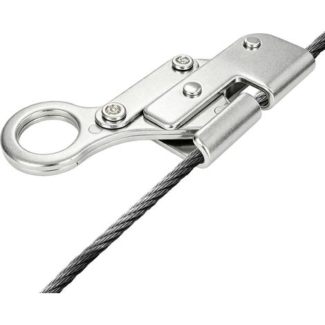 Coulisseau de sécurité autobloquant, blocage de corde anti-chute d'escalade de 8 à 12 mm avec ressort Dispositif de maintien de corde de sécurité à forte charge pour le travail aérien la randonnée (1/5)