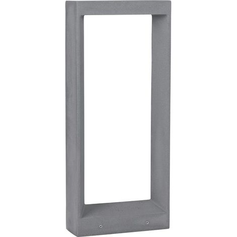 Merano Bay Borne Extérieure Gris Ciment Verre LED 8W 380Lm 3000K IP65