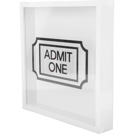 Boîte à souvenirs de voyage, cadre blanc, porte-billets, boîte de rangement avec fente pour pièces, style lettre (1/5)