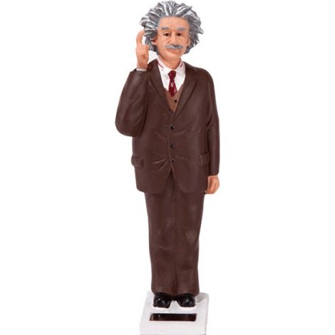 Sonnen-Dekorationsfigur - KIKKERLAND - Solar-Einstein - Kunststoff - Mehrfarbig - Weiß - Garten-Dekoration