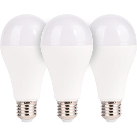 Lot de 3 Ampoules LED connectée (LuzE) E27 2700/6500K 1050lm 11W WiFi - Voltman