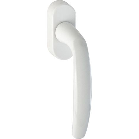1 - Poignée de fenêtre - Poignée de porte-fenêtre - Ouverture 360 degrés - Design élégant et durable Blanc 12x5cm