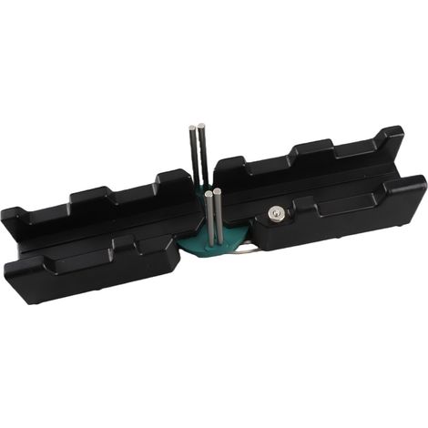 Outil de coupe d'onglets 2 en 1 ABS noir gabarit de mesure précis resistant usure 85-180° largeur 30mm 31x8.5x6.5cm 1 pièce (1/5)