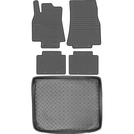 Juego de alfombrillas de goma para coche y maletero para Mercedes Clase B W245 (2005-2011).
