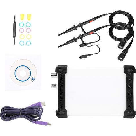 INSTRUSTAR ISDS205A Oscilloscope Numérique 3-en-1 20MHz USB pour PC, Analyseur de Spectre et Enregistreur de Données (1/5)