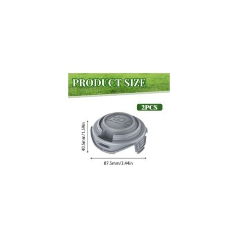 Lot de 2 couvercles de bobine de coupe-bordure Black & Decker, pour coupe-bordure Black & Decker STC5433 STC5433PC 90588530 (1/4)