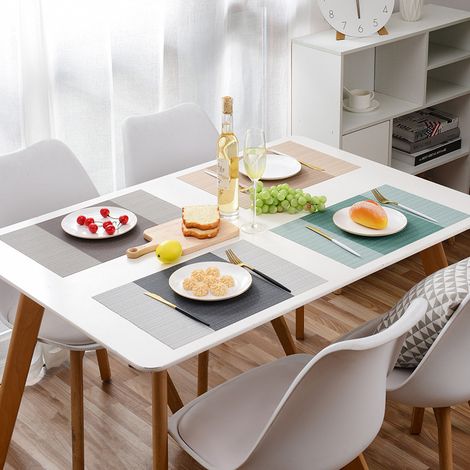Lot de 4 , Double couleur45x 30cm, Sets de Table en polypropylène tressé et Coton Set de Table (1/5)