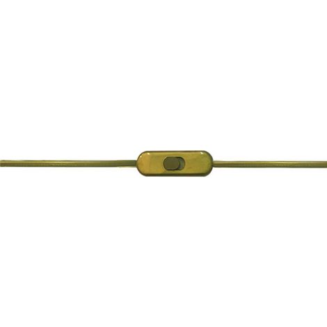 Durchgangsschalter mit Kabel 2 m. 2A/250V goldfarbig Electro DH 11.576/D 8430552077434