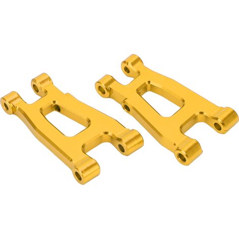Paire de bras de suspension arrière inférieurs en aluminium pour voiture RC SG 1603 1/16 (pièces de rechange jaunes) (1/5)