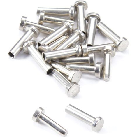 20 Pcs Manchons de Protection en Acier Inoxydable pour Garde-corps de Câble 3/16 Pouce Poteaux en Bois, Balustrade de Bricolage (1/4)
