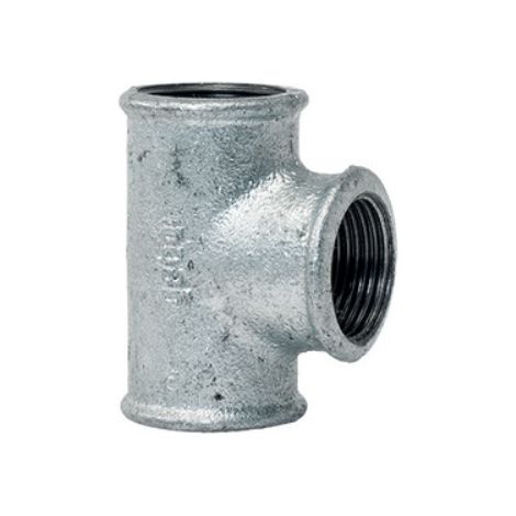 TEE RIDOTTA ZINCATA 1" x 1/2 (1/2)