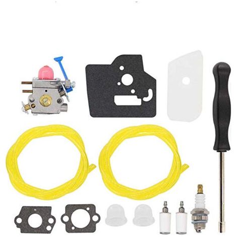 S-giant Ensemble de carburateur Husqvarna 124L 128L 545081850 - Remplacement de Zama C1Q - W40 W38 (1/4)