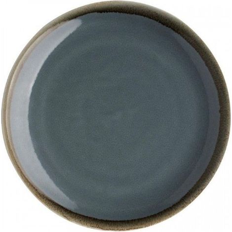 Lot de 6 assiettes rondes plates (Ø)230 mm, en porcelaine (1/2)