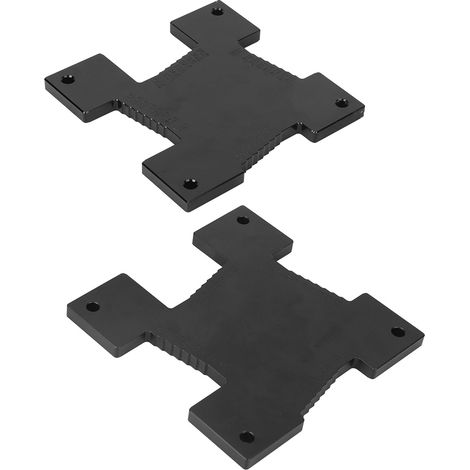 Lot de 2 jauges de profondeur de précision noires pour table de défonceuse, idéales pour le travail du bois et la mesure de hauteur. (1/5)